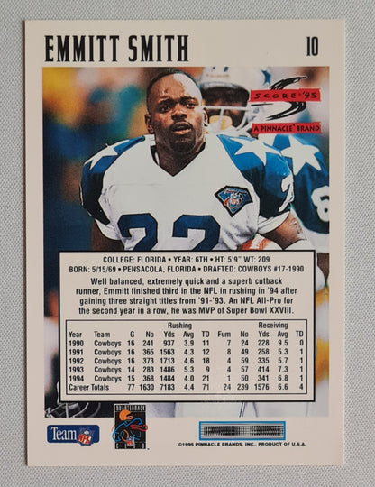 Emmit Smith - 1995 Pinnacle Score Football NFL Dallas Cowboys #10