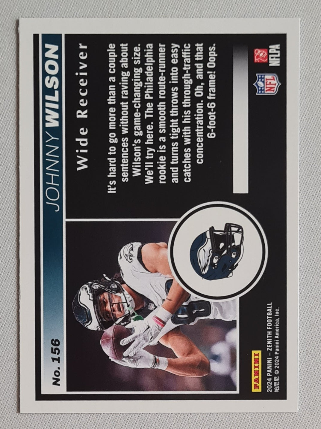 Johnny Wilson - 2024 Panini Zenith Football NFL Eagles (RC) #156
