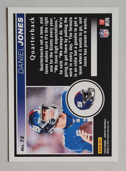 Daniel Jones - 2024 Panini Zenth Football NFL Giants #72