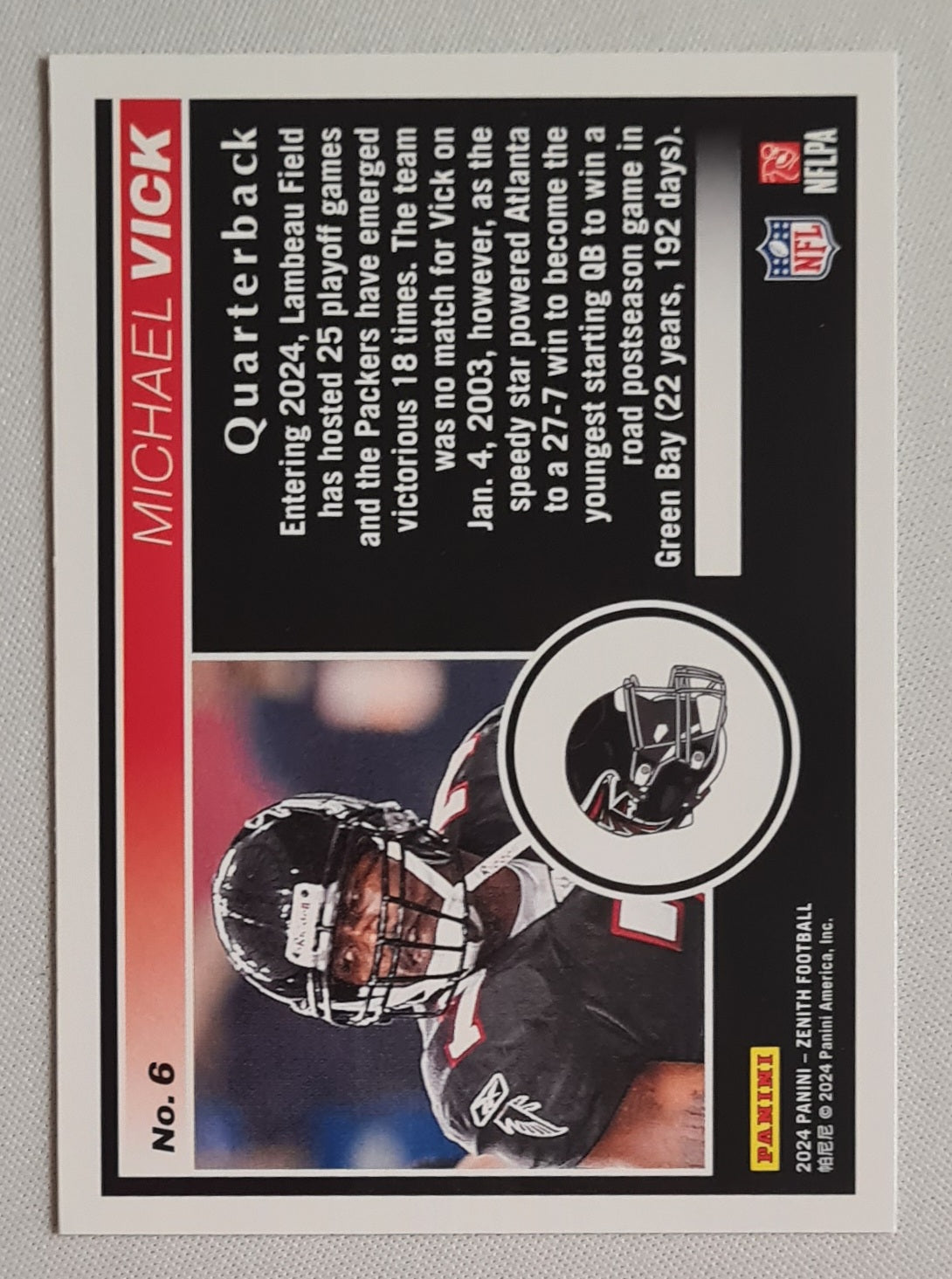 Michael Vick - 2024 Panini Zenith Football NFL Falcons #6