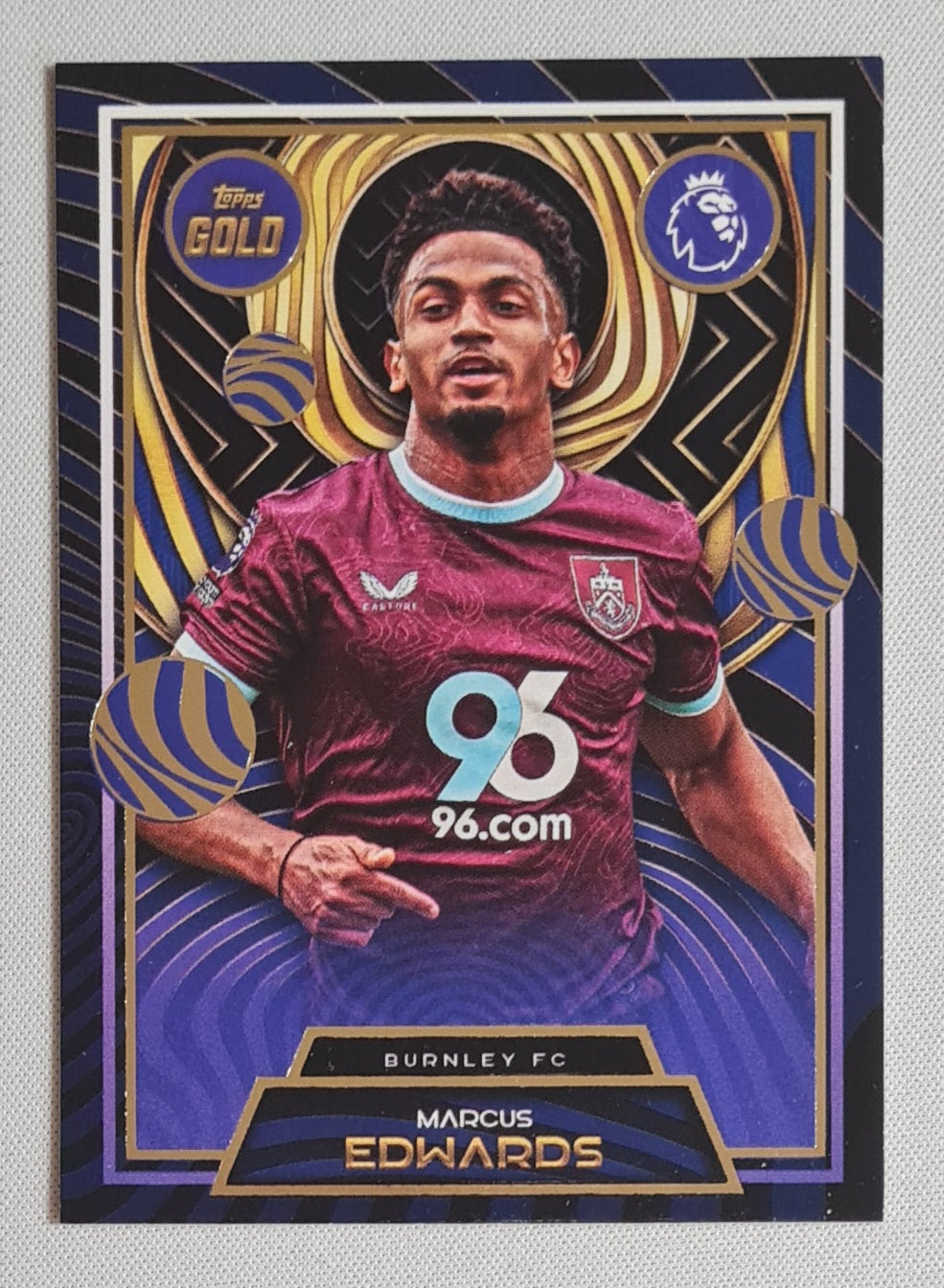Marcus Edwards - 2025 Topps Gold Soccer Burnley FC - CURRENT STARS -