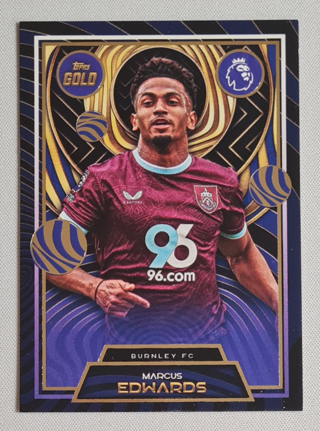 Marcus Edwards - 2025 Topps Gold Soccer Burnley FC - CURRENT STARS -