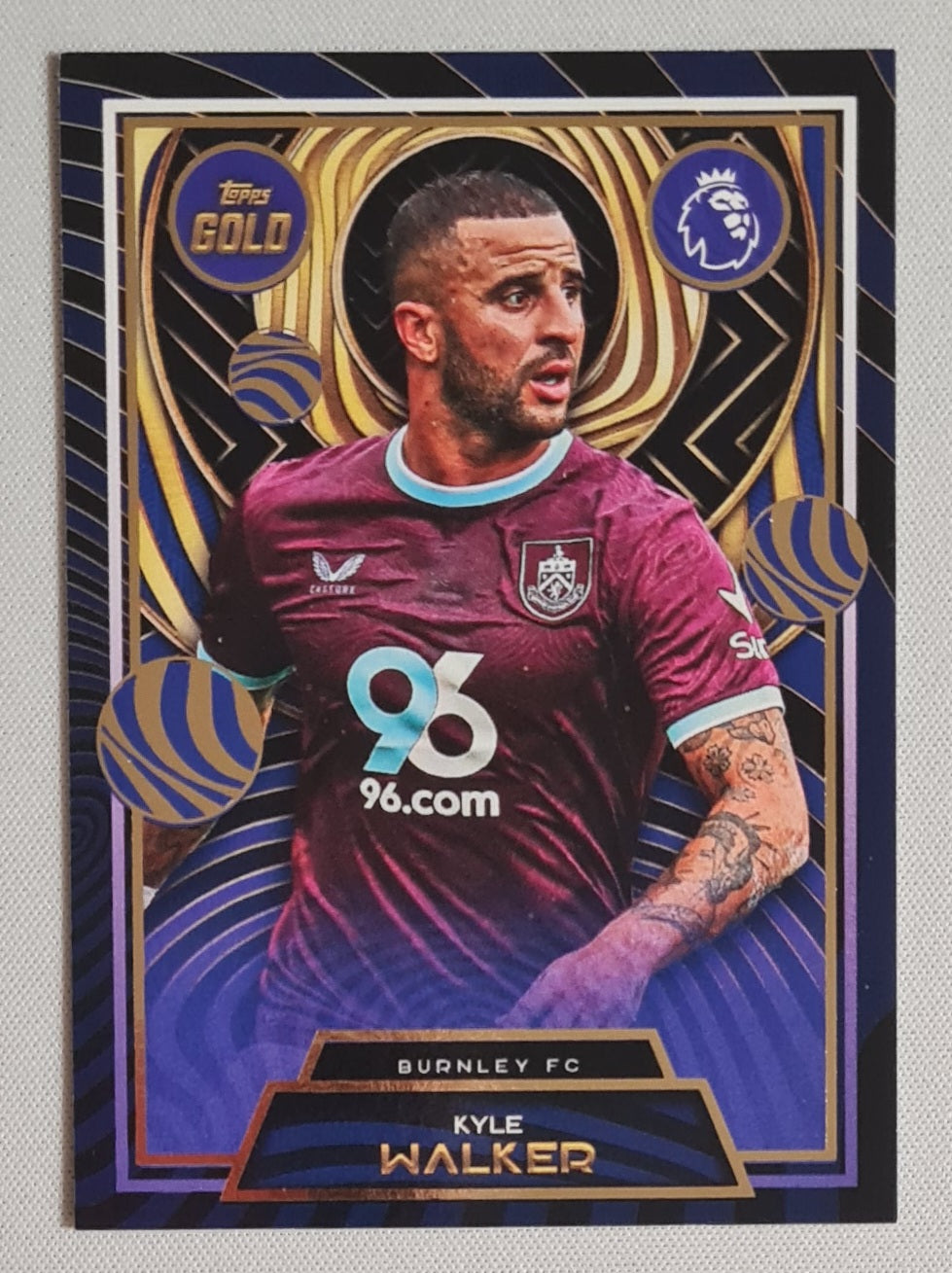 Kyle Walker - 2025 Topps Gold Soccer Burnley FC - CURRENT STARS -