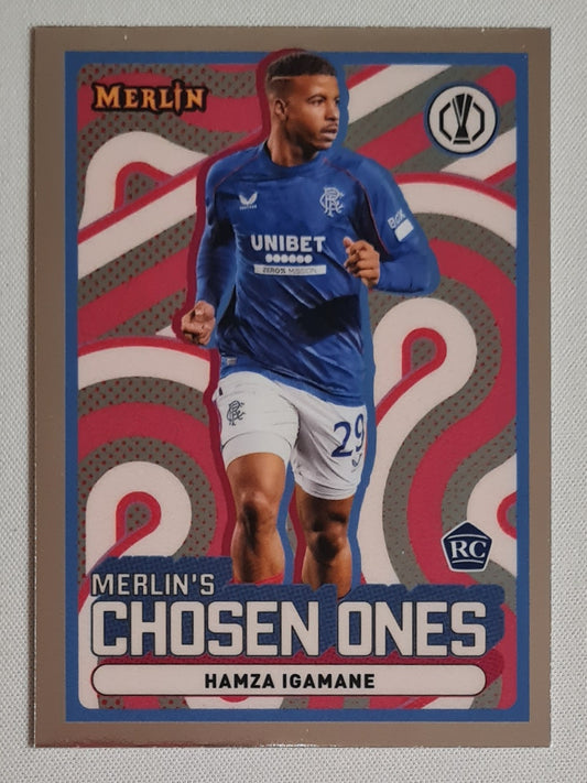 Hamza Igamane - 2025 Topps Merlin Chosen Ones (RC) #MC-17