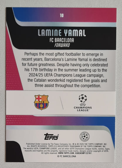Lamine Yamal - 2026 Topps UCL Team of the Season FC Barcelona (CL) #10