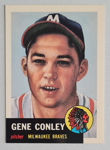 Gene Conley - 1953 Topps Baseball Archives The Ulimate Series MLB Milwaukee Braves #215