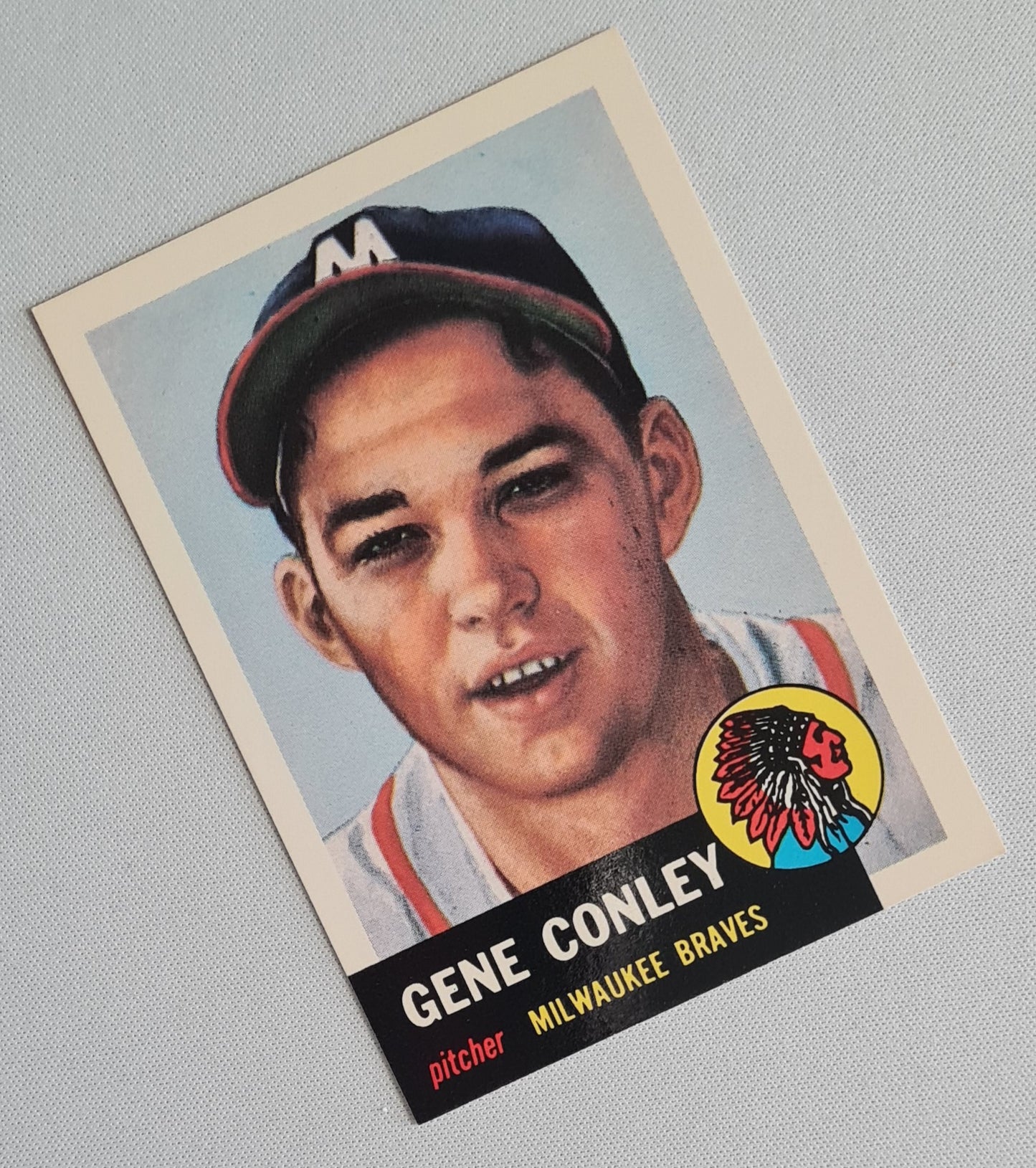 Gene Conley - 1953 Topps Baseball Archives The Ulimate Series MLB Milwaukee Braves #215