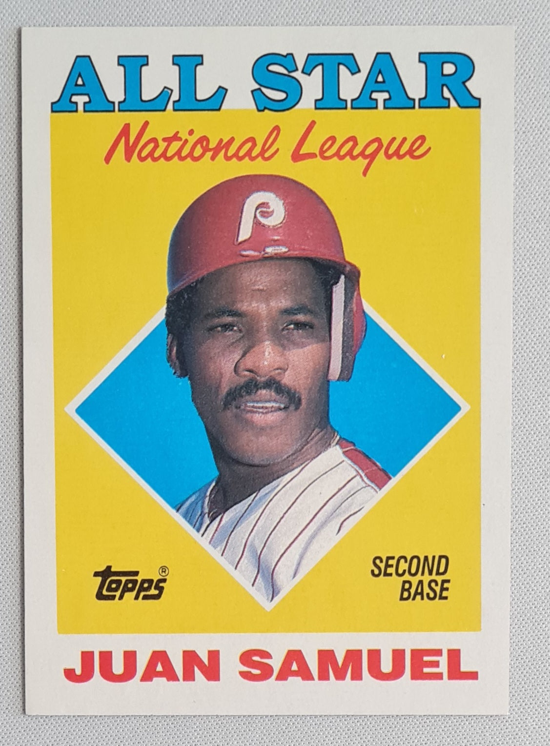 Juan Samuel - 1988 Topps "Chewing Gum Inc" 1987 NL Leaders All Star #398