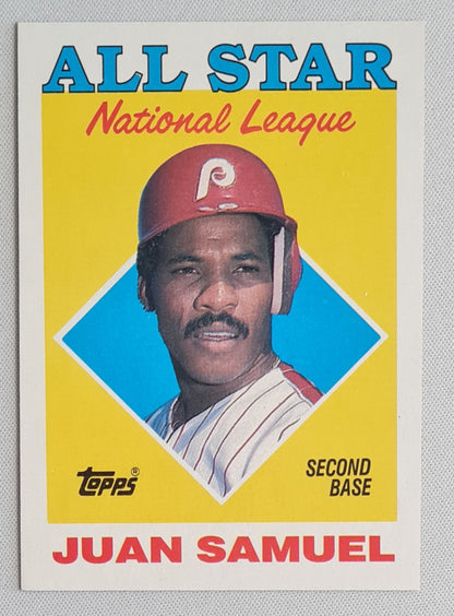 Juan Samuel - 1988 Topps "Chewing Gum Inc" 1987 NL Leaders All Star #398