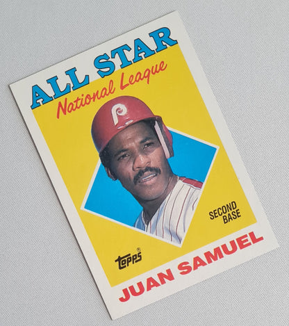 Juan Samuel - 1988 Topps "Chewing Gum Inc" 1987 NL Leaders All Star #398