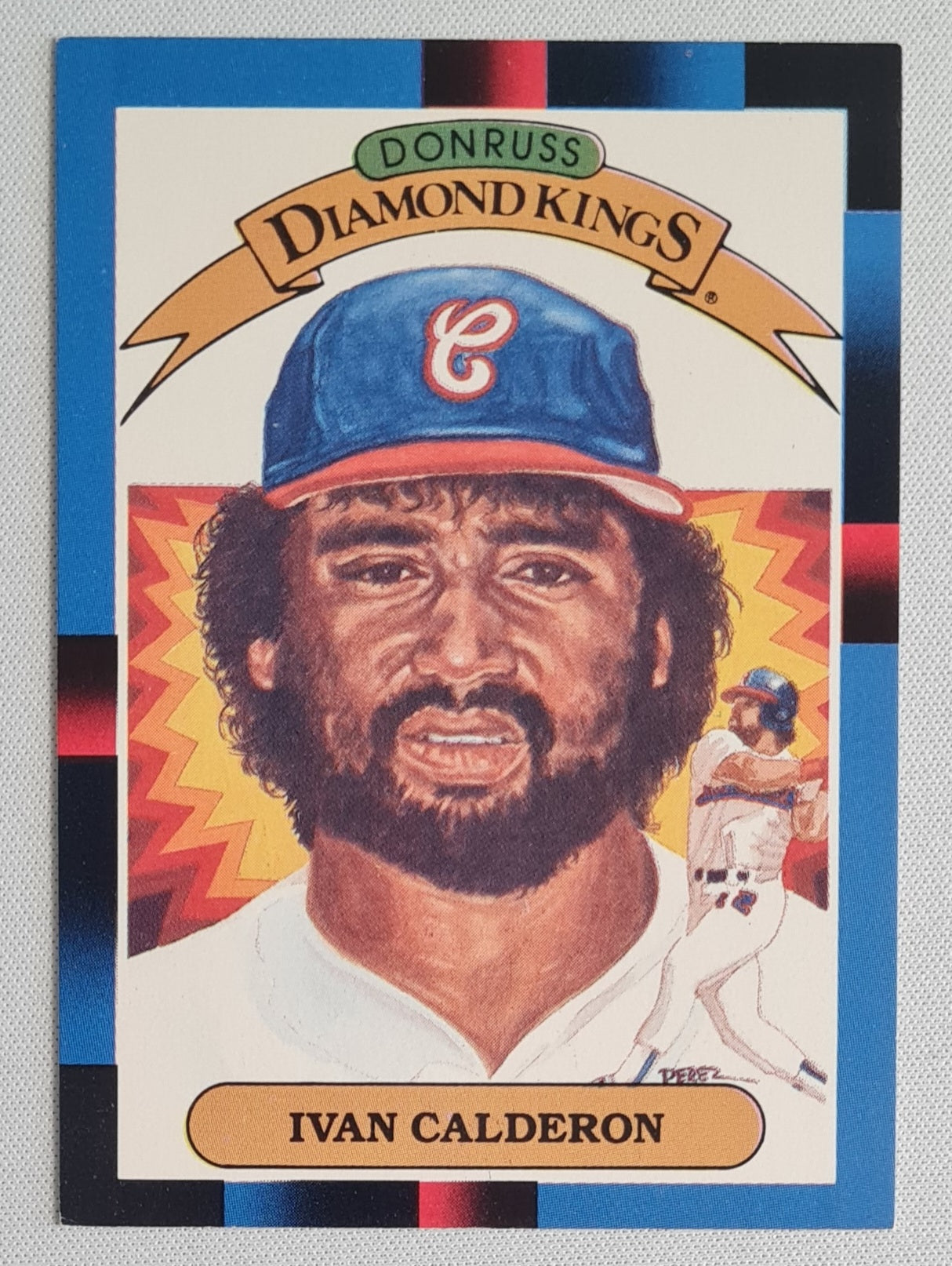 Ivan Calderon - 1987 Leaf Donruss Diamond Kings MLB Chicago White Sox #25