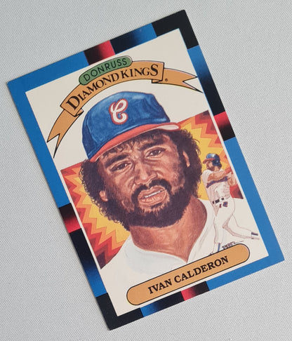 Ivan Calderon - 1987 Leaf Donruss Diamond Kings MLB Chicago White Sox #25
