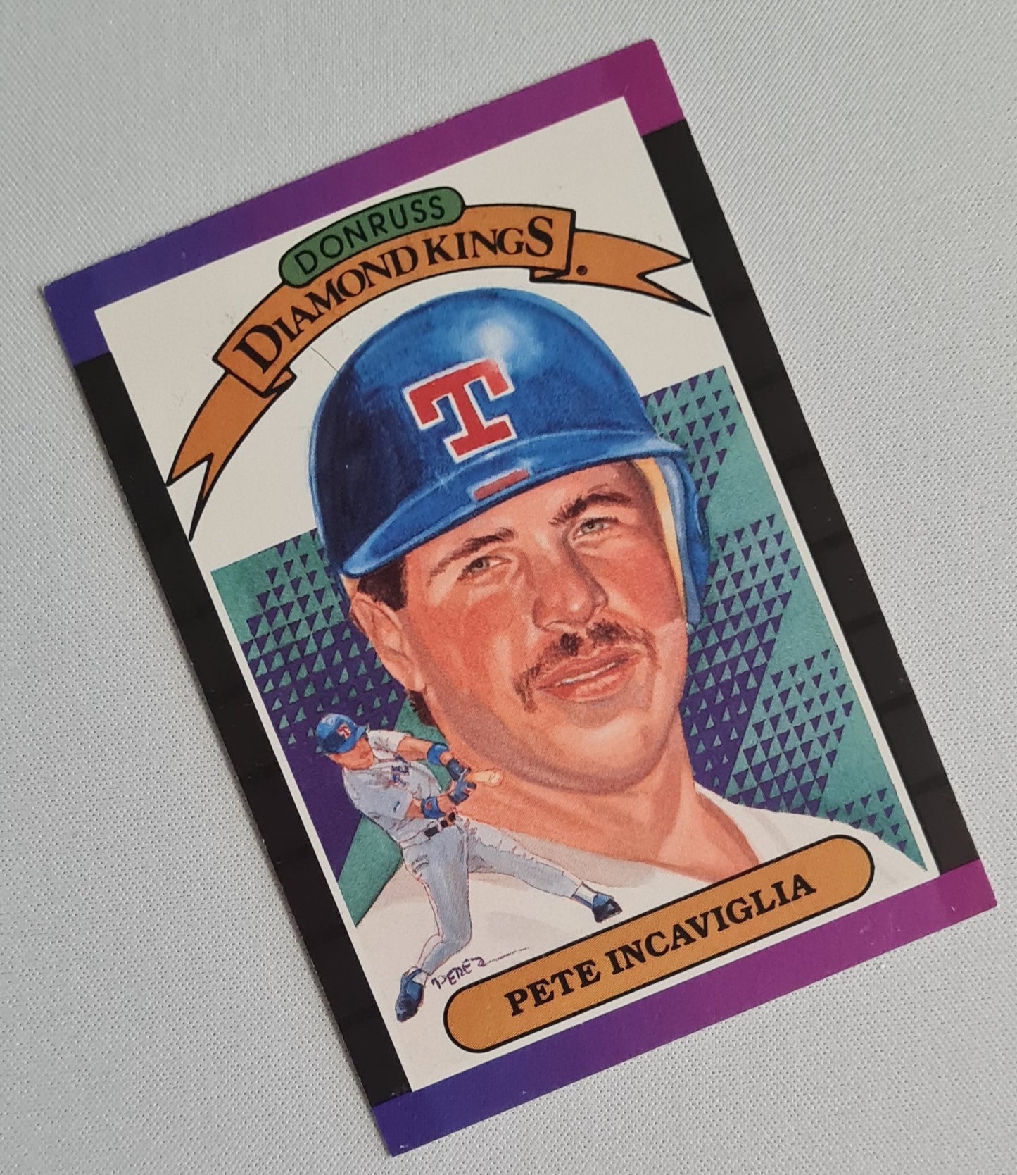 Pete Incaviglia - 1988 Leaf Donruss Diamond Kings MLB Texas Rangers #03
