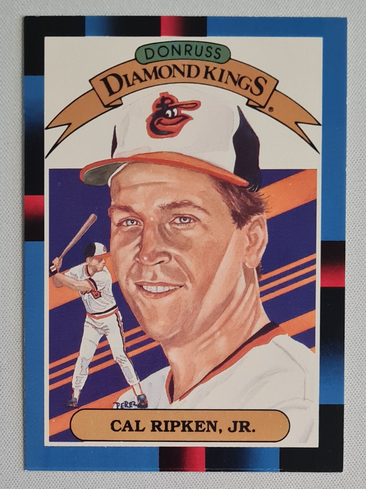 Cal Ripken Jr. - 1987 Leaf Donruss Diamond Kings MLB Baltimore Orioles #26