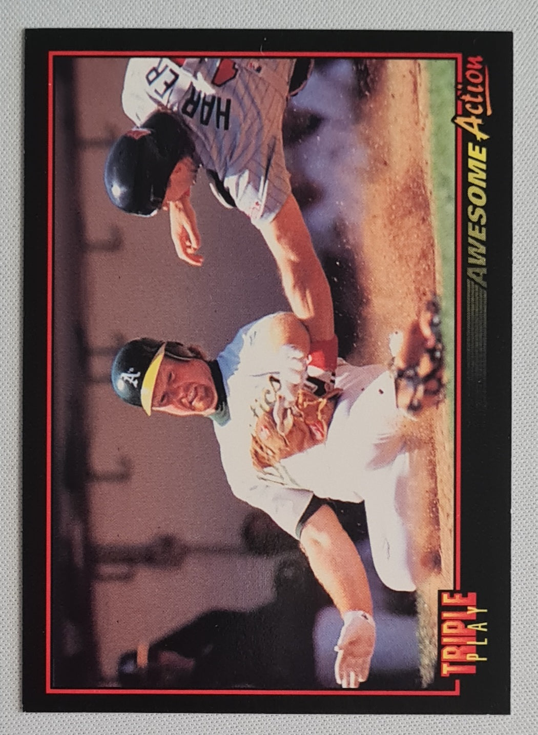 Mark McGwire - 1993 Leaf Inc. Awesome Action Triple Play MLS A's #68