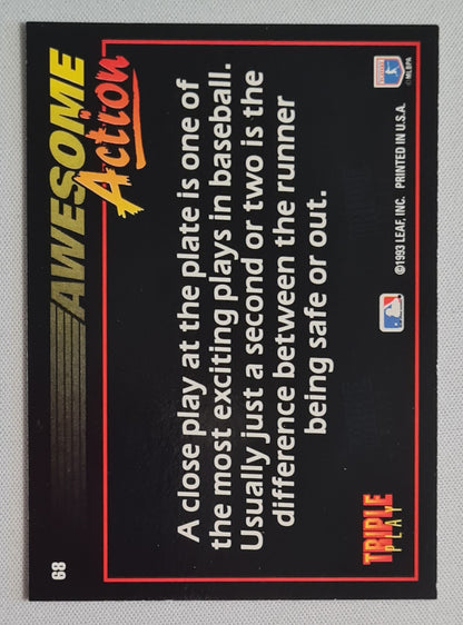 Mark McGwire - 1993 Leaf Inc. Awesome Action Triple Play MLS A's #68