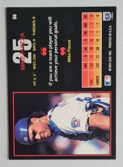 Mike Piazza - 1993 Leaf Inc. Triple Play MLB #55