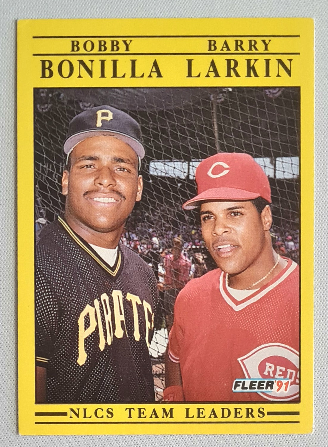 Bobby Bonilla & Barry Larkin - 1990 Fleer Corp. Super Star Specials - MLB NLCS Team Leaders #711