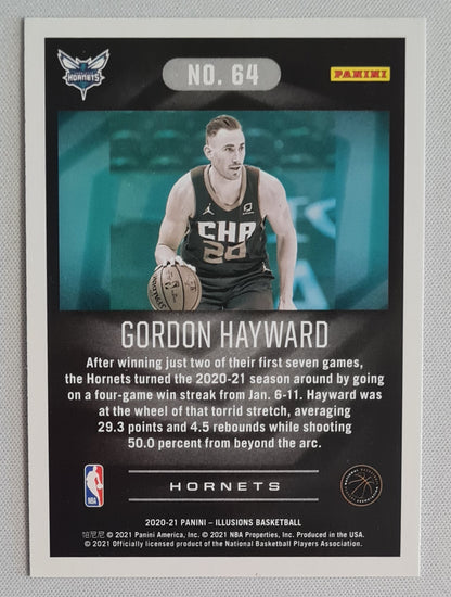 Gordon Hayward - 2020/2021 Panini Illusions Basketball NBA Hornets #64