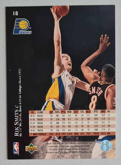 Rik Smits - 1995 Upper Deck NBA Basketball Indiana Pacers #18