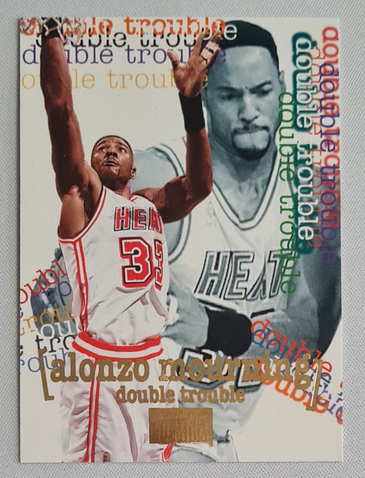 Alonzo Mourning - 1997 SkyBox DOUBLE TROUBLE NBA Basketball Miami Heat #272