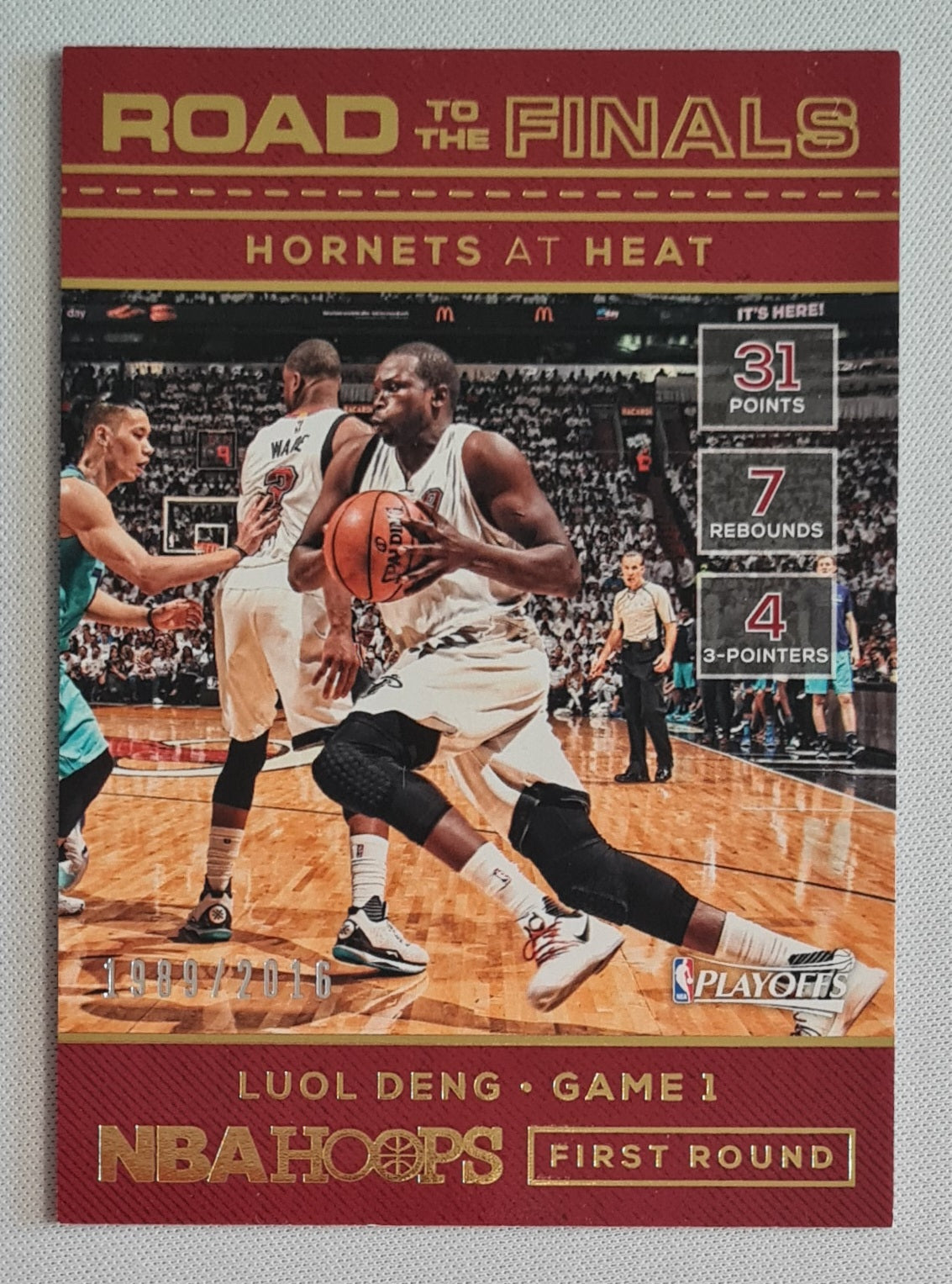 Luol Deng - 2016/17 Panini Hoops Basketball Playoffs Game 1 #11 Road to the Finals