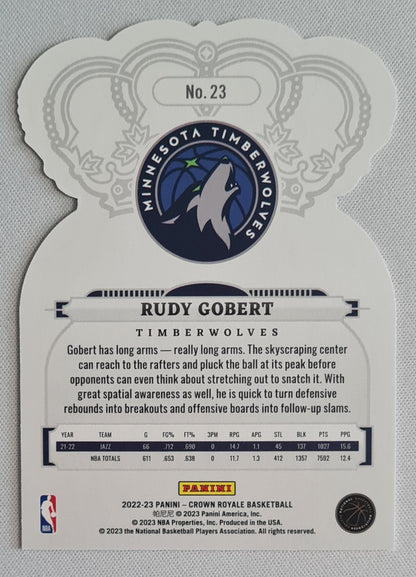 Rudy Gobert - 2022/03 Panini Crown Royale Basketball NBA Timberwolves #23