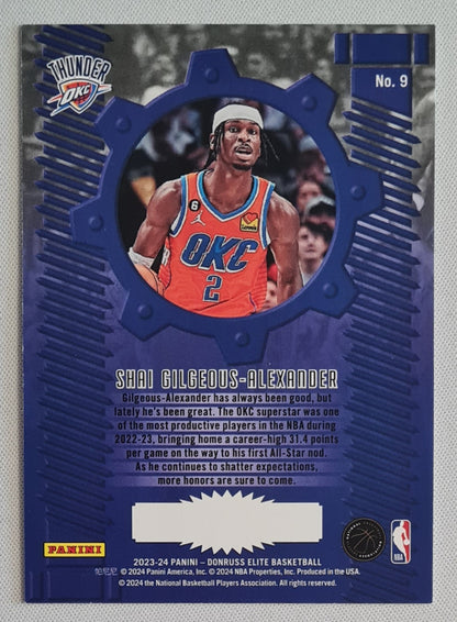 Shai Gilgeous-Alexander - 2023/24 Panini Donruss Elite CRAFTSMEN Basketball NBA Thunder #9