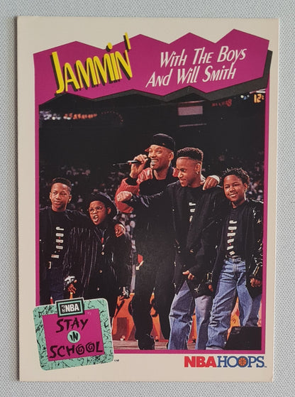 Will Smith - 1991 NBA Hoops featuring - Stay in School - Jammin with the Boys and Will Smith #326