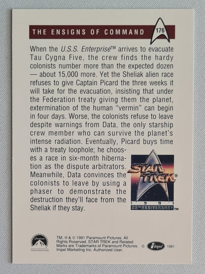 Star Trek - 1991 Paramount Pictures The Ensigns of Command #176