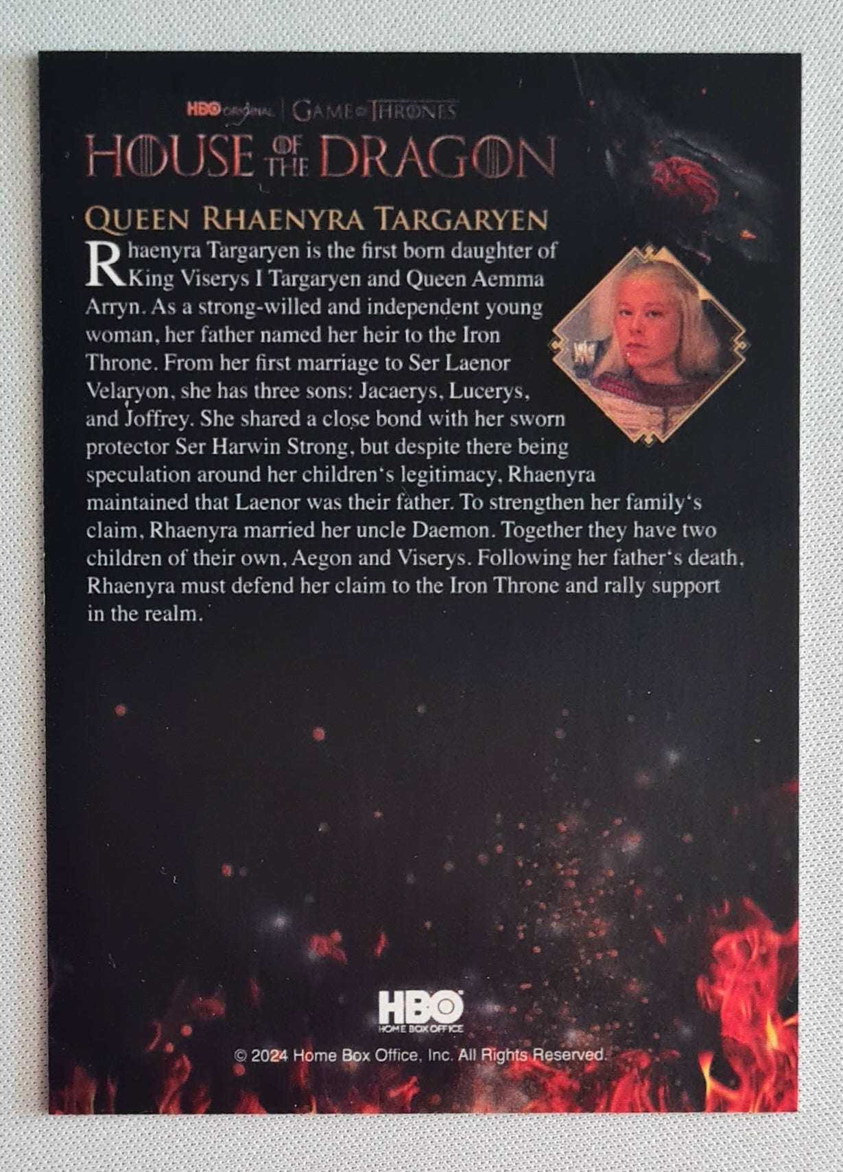 House of the Dragon - 2024 Home Box Office HBO Featuring: Queen Rhaenyra Targaryen - All Must Choose