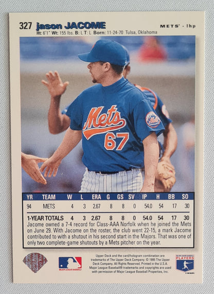 Jason Jacome - 1995 Upper Deck MLB Baseball NY Mets #327