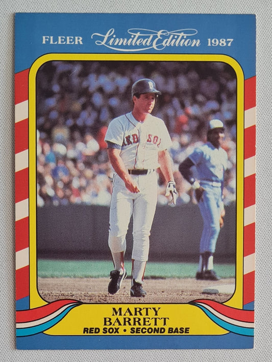 Marty Barrett - 1987 Fleer Limited Edition MLB Baseball Red Sox #02 of 44