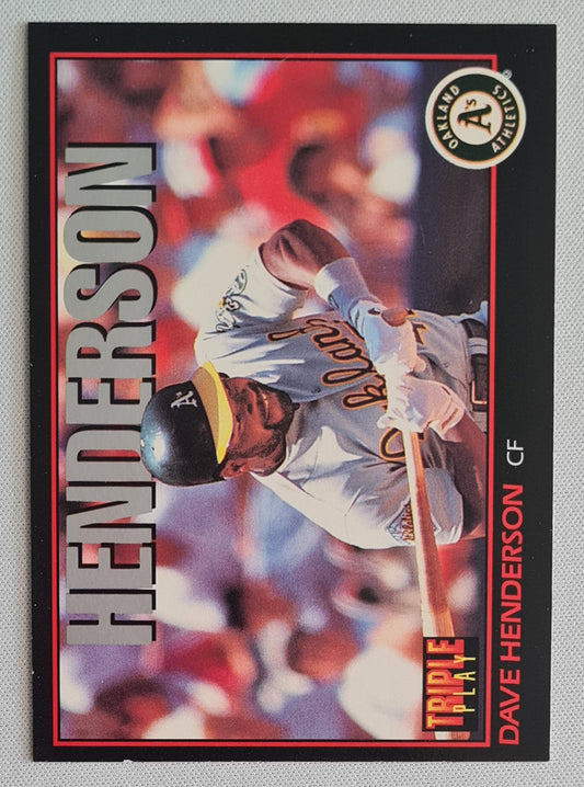 Dave Henderson - 1993 Leaf MLB Baseball Oakland Athletics #119