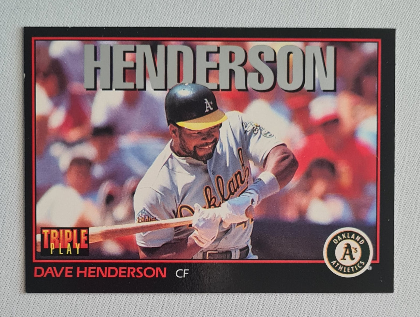 Dave Henderson - 1993 Leaf MLB Baseball Oakland Athletics #119