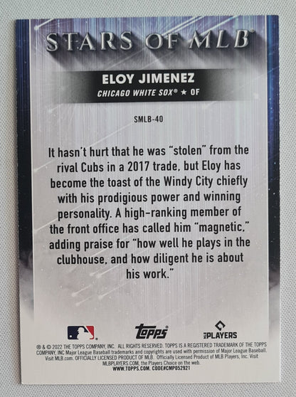 Eloy Jimenez - 2022 Topps MLB Baseball Chicago White Sox STARS of MLB #SMLB-40