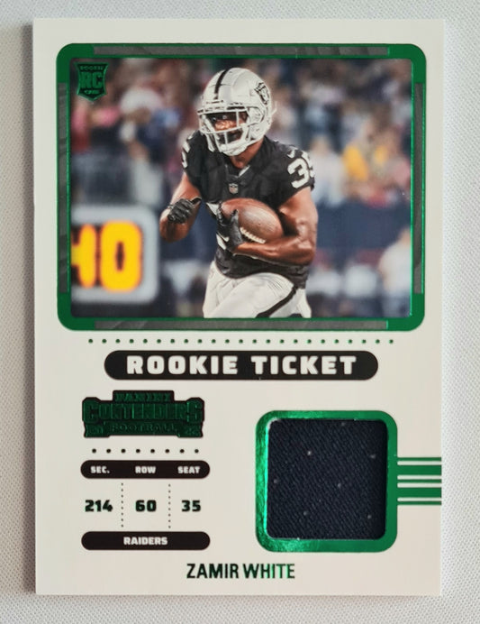 Zamir White - 2022 Panini Contenders Football NFL Raiders ROOKIE TICKET (RC) #RTS-JTO /Patch