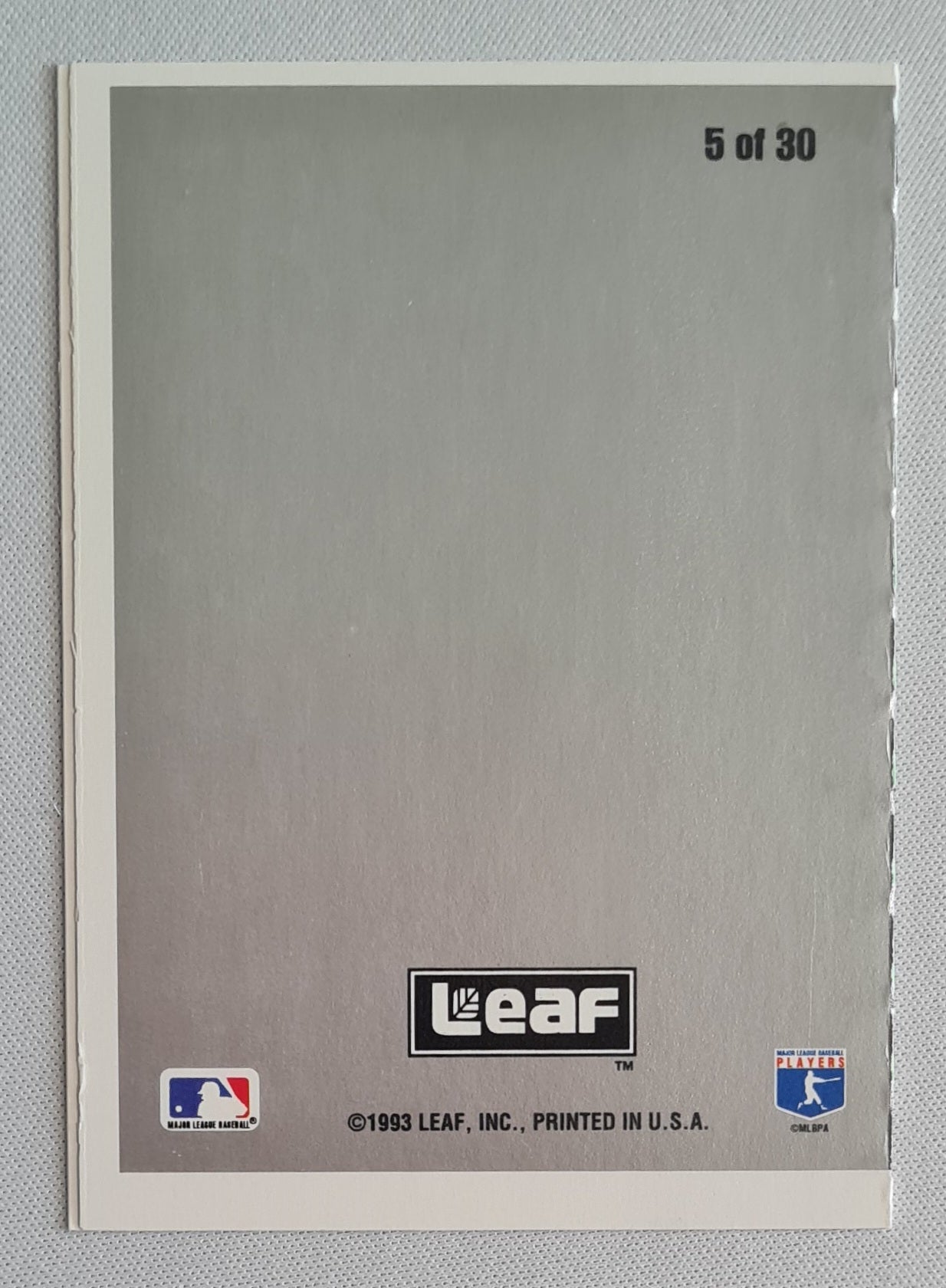 Triple Play - 1993 Leaf MLB ACTION BASEBALL St. Louis versus Phillies #5 of 30 Special Score card Booklet