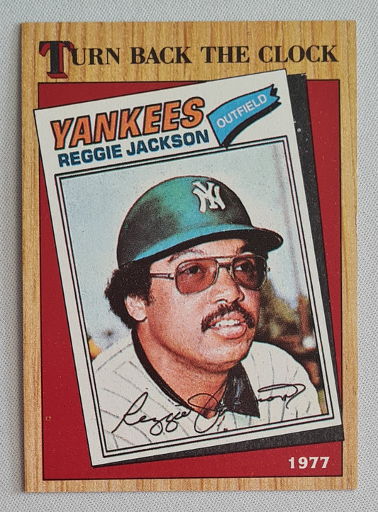 Reggie Jackson - 1987 Topps (Chewing Gum) Turn Back the Clock MLB Yankees #312