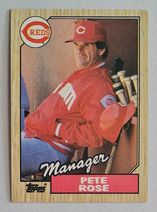 Pete Rose - 1987 Topps (Chewing Gum) MLB Baseball Manager Cincinnati Reds #393