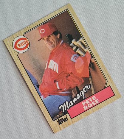 Pete Rose - 1987 Topps (Chewing Gum) MLB Baseball Manager Cincinnati Reds #393
