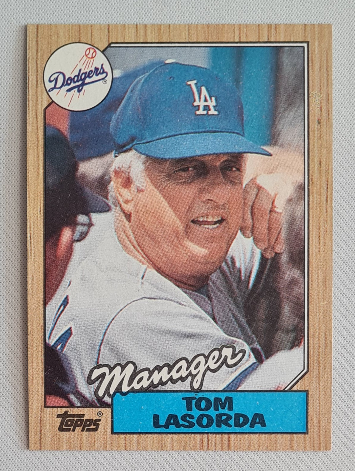 Tom Lasorda - 1987 Topps (Chewing Gum) MLB Baseball Manager Los Angeles Dodgers #493