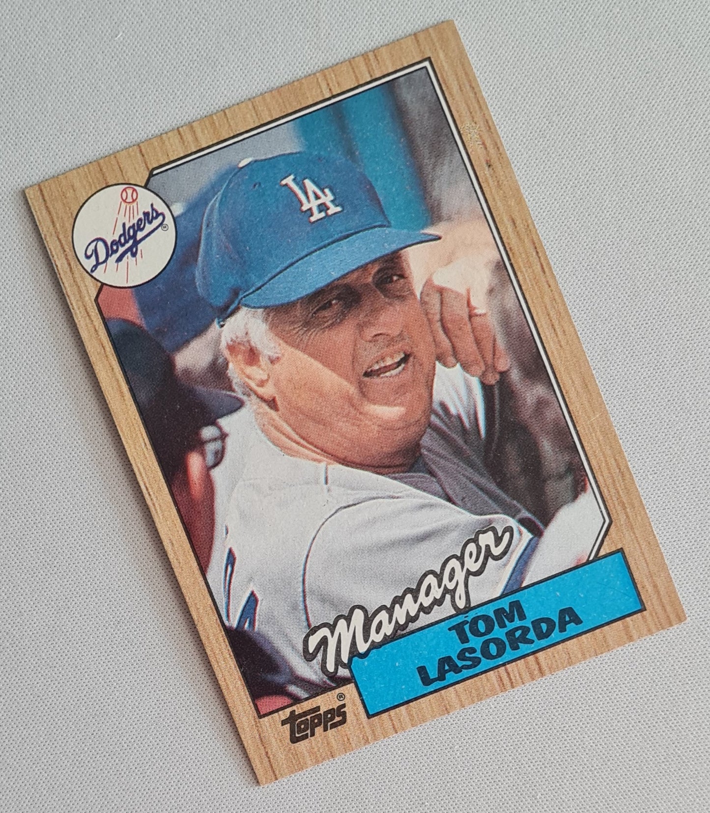 Tom Lasorda - 1987 Topps (Chewing Gum) MLB Baseball Manager Los Angeles Dodgers #493