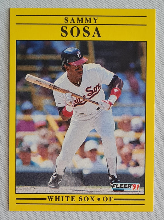 Sammy Sosa - 1991 Fleer MLB Baseball Chicago White Sox #136