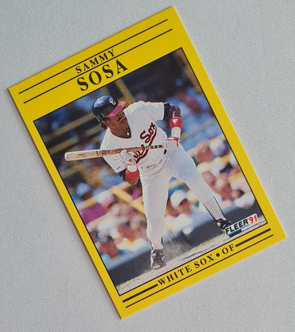 Sammy Sosa - 1991 Fleer MLB Baseball Chicago White Sox #136