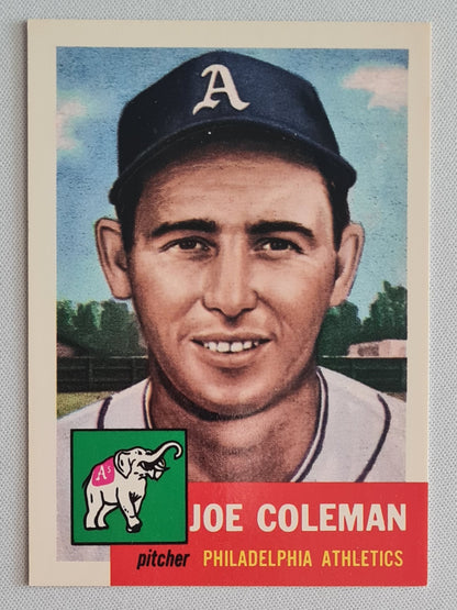Joe Coleman - 1953 Topps Baseball Archives The Ultimate 1953 Series MLB Baseball Philadelphia Athletics #279