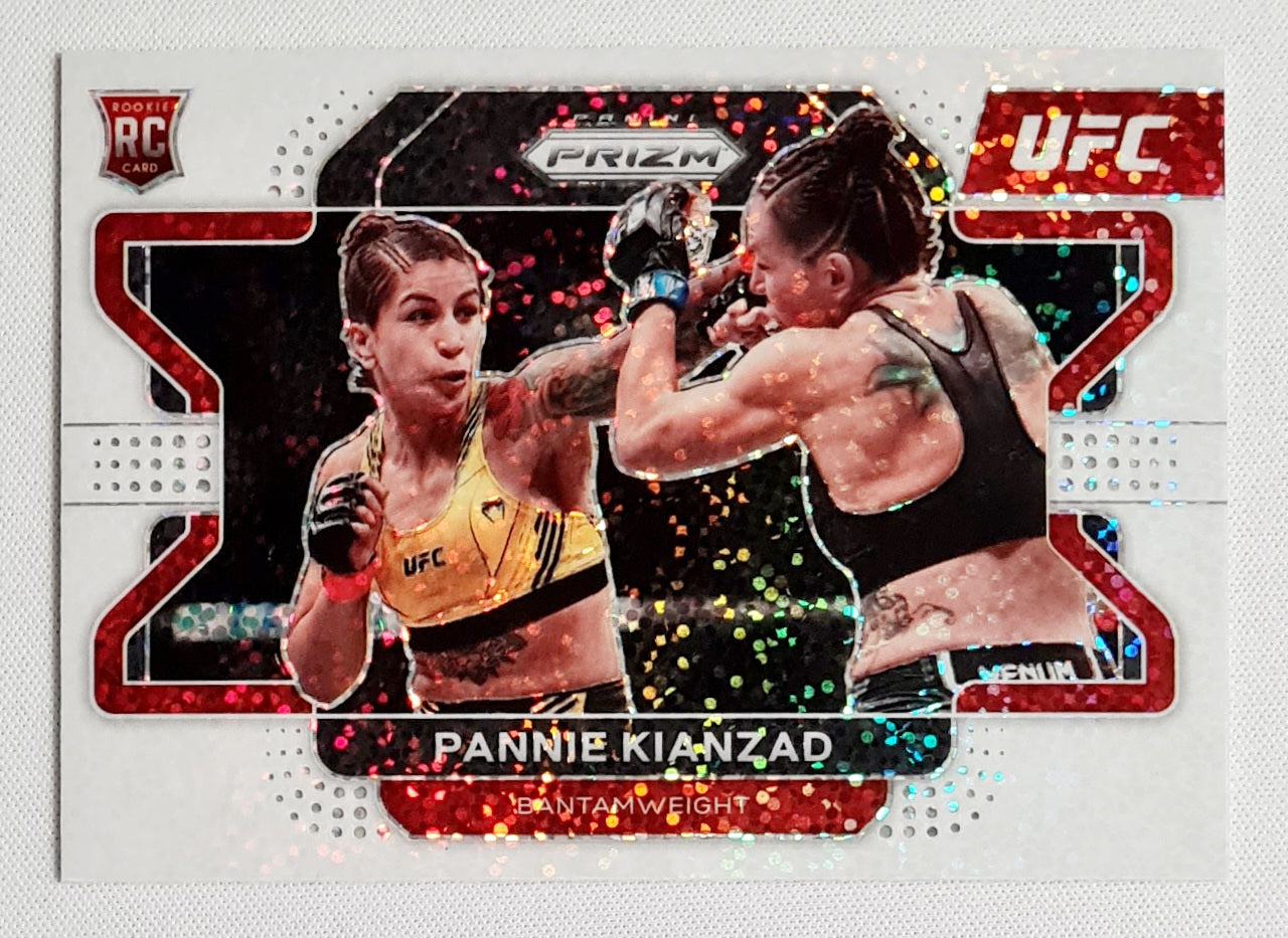 Pannie Kianzad - 2022 Panini Prizm UFC Fighter Bantamweight (RC) #58 White Prizm Speckle