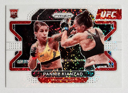 Pannie Kianzad - 2022 Panini Prizm UFC Fighter Bantamweight (RC) #58 White Prizm Speckle