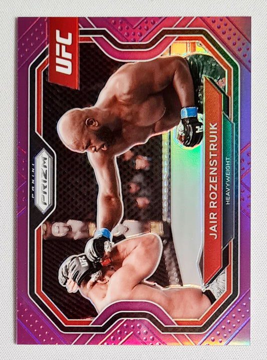 Jair Rozenstruik - 2021 Panini Prizm UFC Fighter Heavyweight #130 Purple Prizm /149