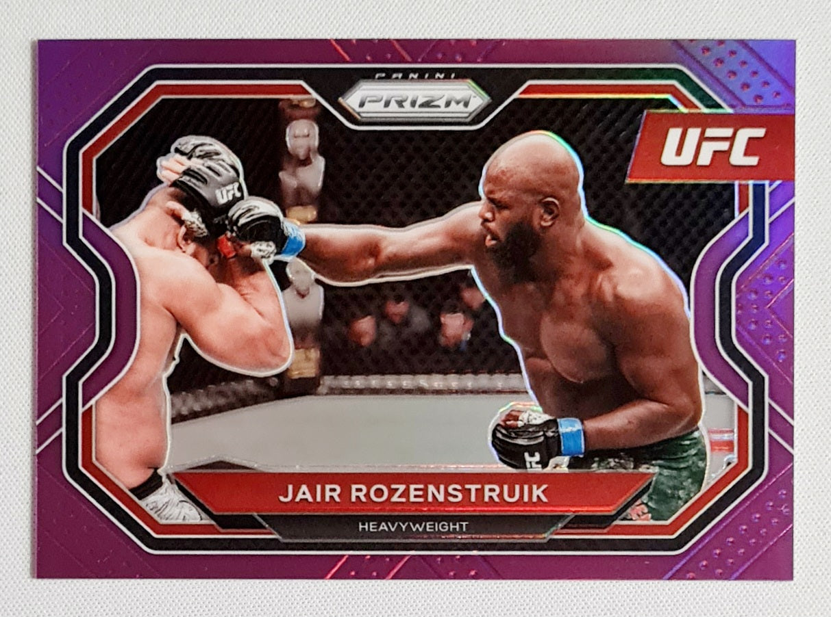 Jair Rozenstruik - 2021 Panini Prizm UFC Fighter Heavyweight #130 Purple Prizm /149